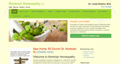 Desktop Screenshot of montclairhomeopathy.com